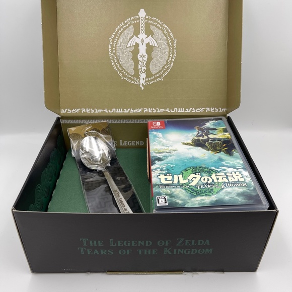 limited Nintendo Switch The Legend of Zelda Tears of the Kingdom with JP Spoon - Picture 1 of 10